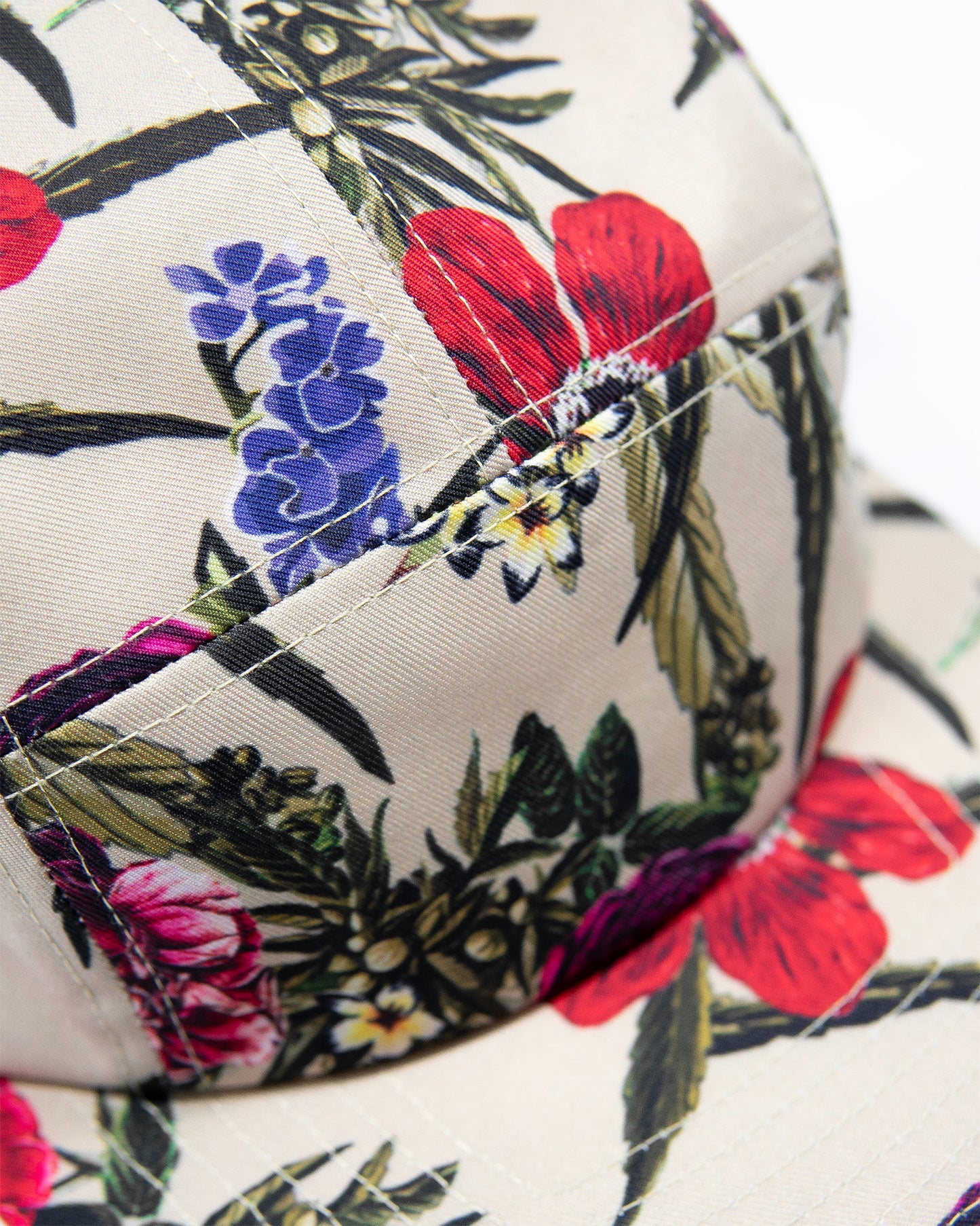 Floral 5 Panel Hat